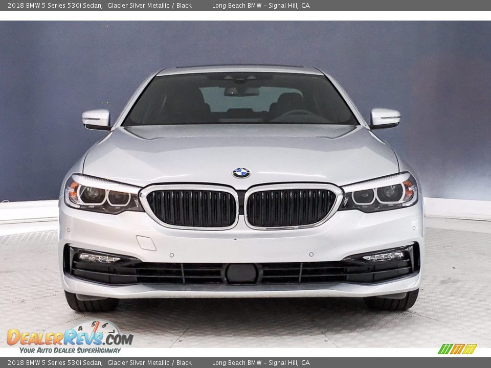 2018 BMW 5 Series 530i Sedan Glacier Silver Metallic / Black Photo #2