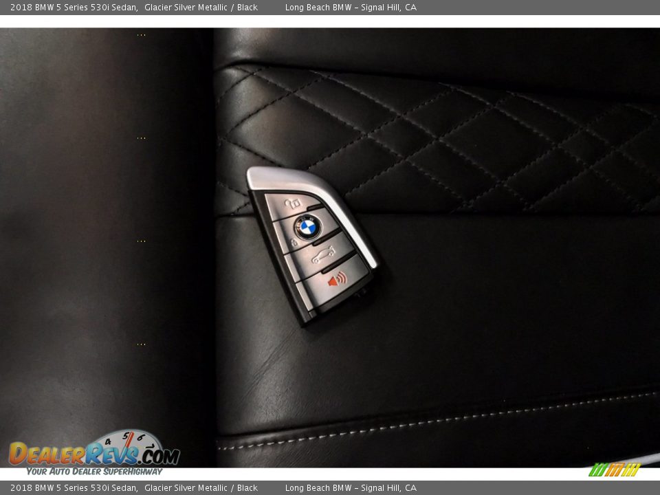 2018 BMW 5 Series 530i Sedan Glacier Silver Metallic / Black Photo #11