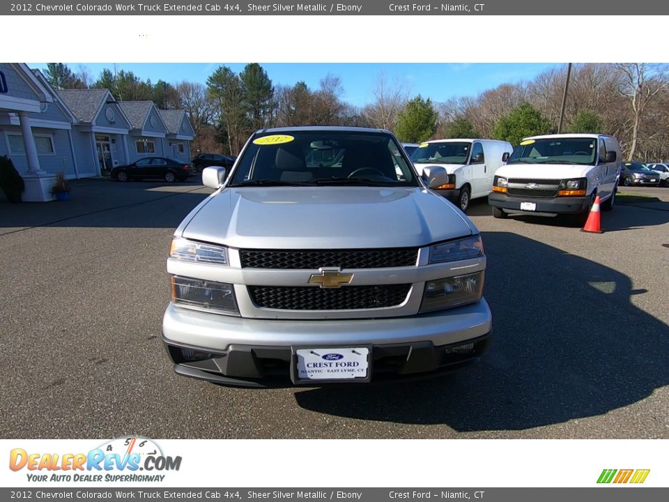 2012 Chevrolet Colorado Work Truck Extended Cab 4x4 Sheer Silver Metallic / Ebony Photo #2