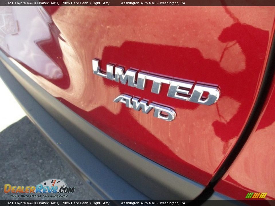 2021 Toyota RAV4 Limited AWD Ruby Flare Pearl / Light Gray Photo #3