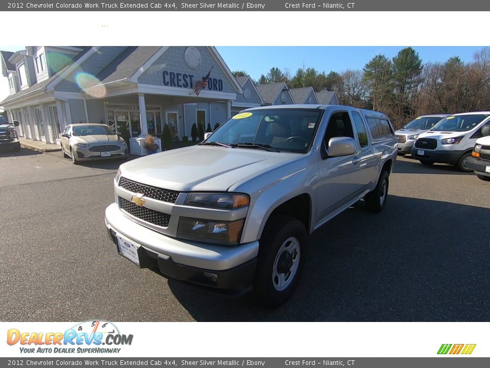 2012 Chevrolet Colorado Work Truck Extended Cab 4x4 Sheer Silver Metallic / Ebony Photo #3