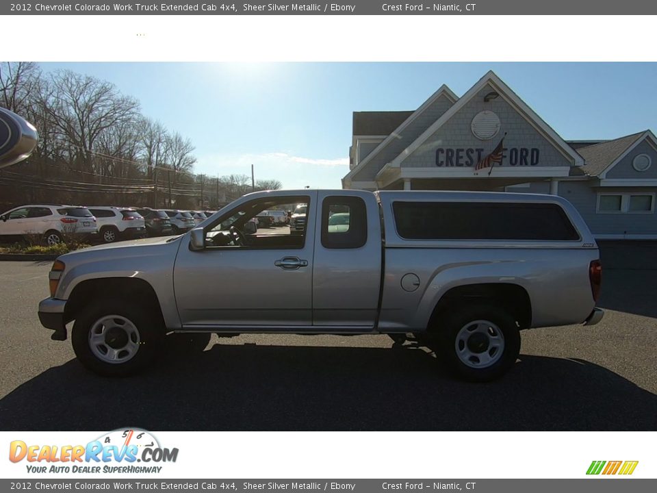 2012 Chevrolet Colorado Work Truck Extended Cab 4x4 Sheer Silver Metallic / Ebony Photo #4