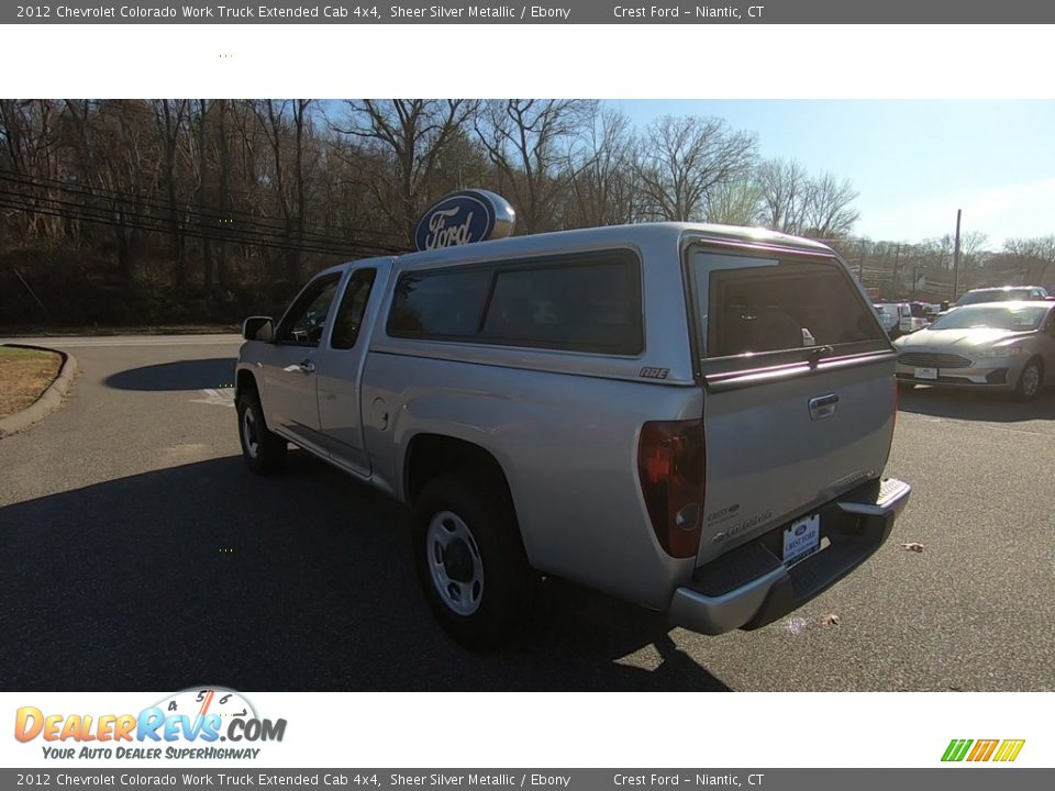 2012 Chevrolet Colorado Work Truck Extended Cab 4x4 Sheer Silver Metallic / Ebony Photo #5