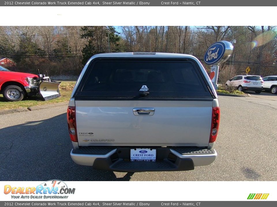 2012 Chevrolet Colorado Work Truck Extended Cab 4x4 Sheer Silver Metallic / Ebony Photo #6