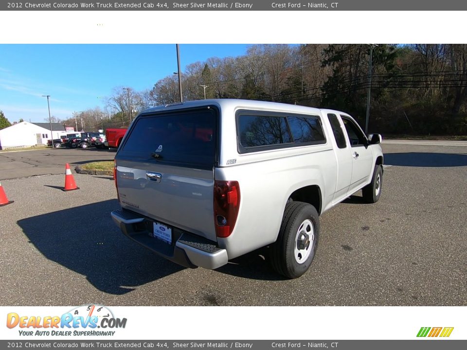 2012 Chevrolet Colorado Work Truck Extended Cab 4x4 Sheer Silver Metallic / Ebony Photo #7