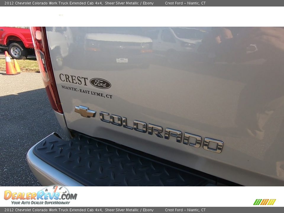2012 Chevrolet Colorado Work Truck Extended Cab 4x4 Sheer Silver Metallic / Ebony Photo #9