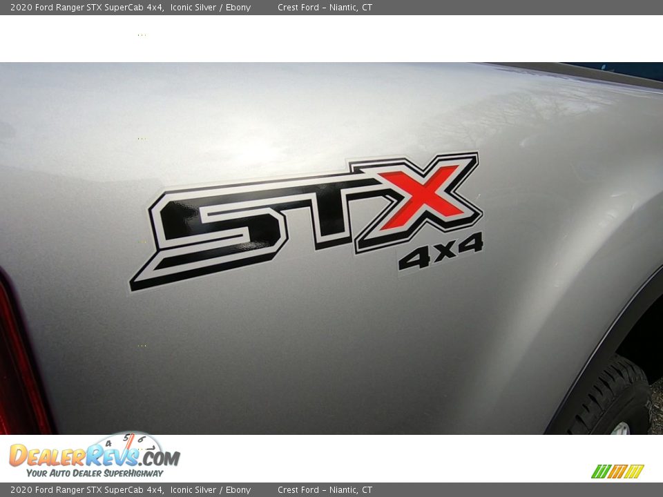 2020 Ford Ranger STX SuperCab 4x4 Iconic Silver / Ebony Photo #9