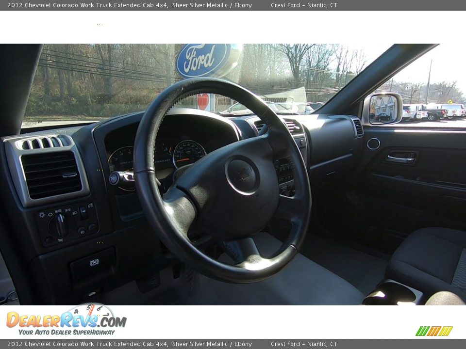 2012 Chevrolet Colorado Work Truck Extended Cab 4x4 Sheer Silver Metallic / Ebony Photo #10