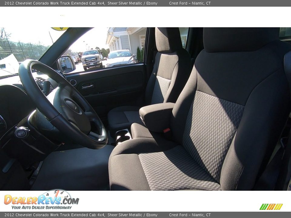 2012 Chevrolet Colorado Work Truck Extended Cab 4x4 Sheer Silver Metallic / Ebony Photo #11