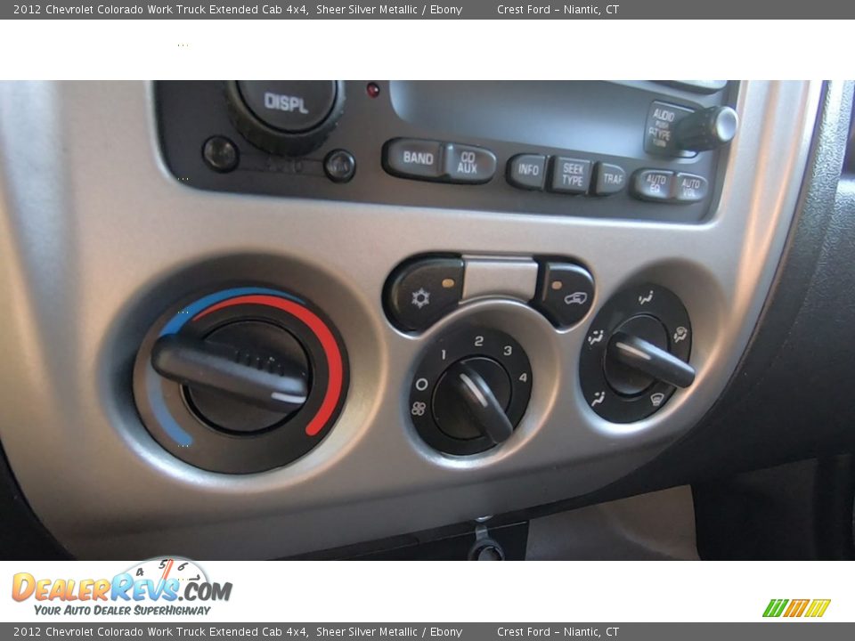 Controls of 2012 Chevrolet Colorado Work Truck Extended Cab 4x4 Photo #15