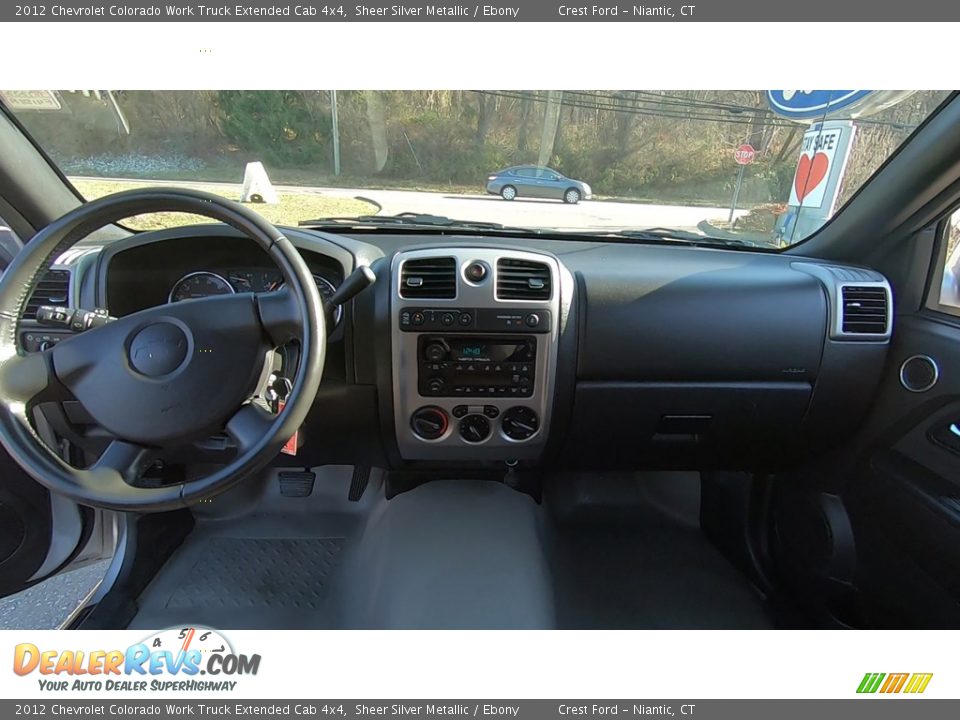 2012 Chevrolet Colorado Work Truck Extended Cab 4x4 Sheer Silver Metallic / Ebony Photo #17