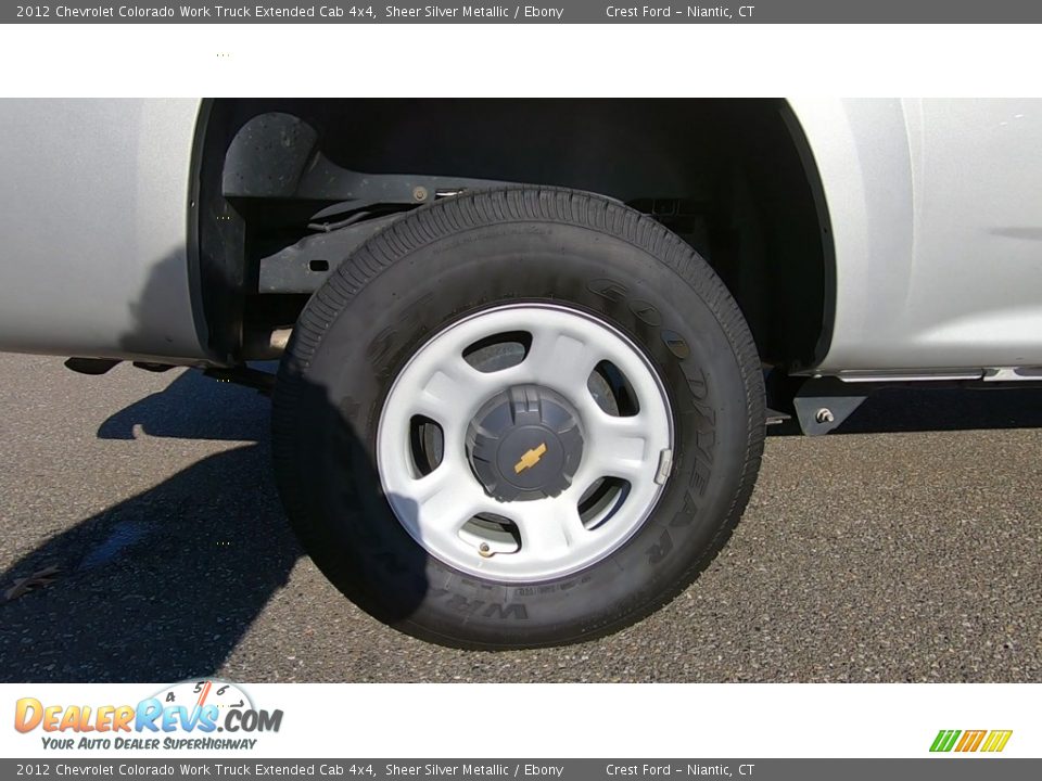 2012 Chevrolet Colorado Work Truck Extended Cab 4x4 Sheer Silver Metallic / Ebony Photo #20