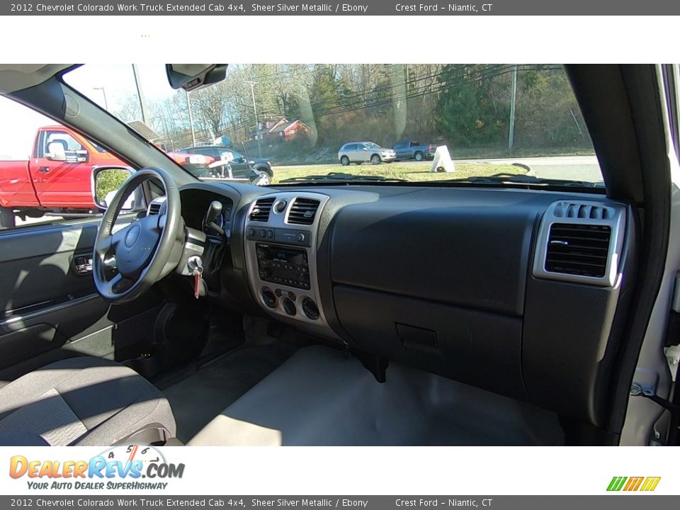 2012 Chevrolet Colorado Work Truck Extended Cab 4x4 Sheer Silver Metallic / Ebony Photo #23