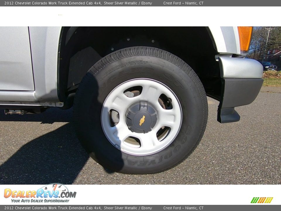 2012 Chevrolet Colorado Work Truck Extended Cab 4x4 Sheer Silver Metallic / Ebony Photo #24