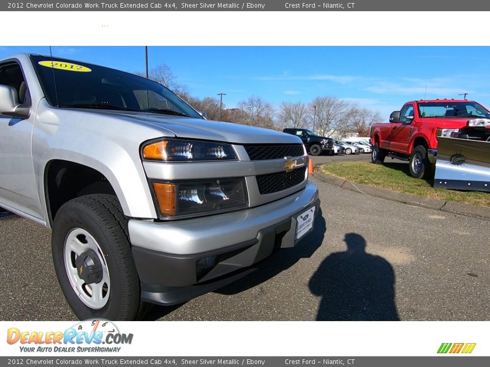 2012 Chevrolet Colorado Work Truck Extended Cab 4x4 Sheer Silver Metallic / Ebony Photo #25