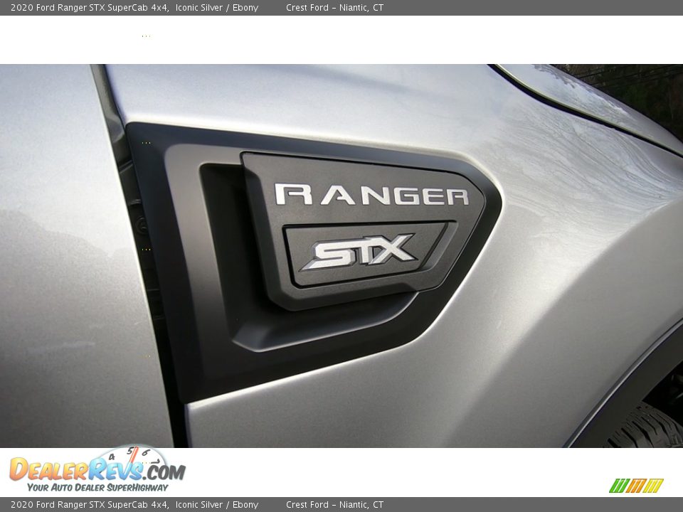 2020 Ford Ranger STX SuperCab 4x4 Iconic Silver / Ebony Photo #25