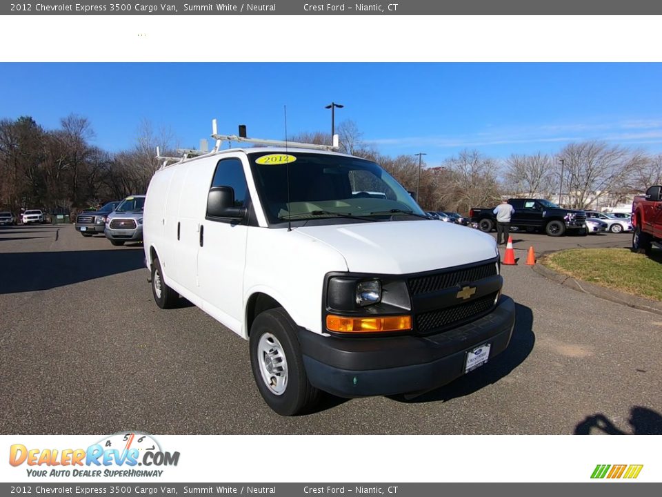 2012 Chevrolet Express 3500 Cargo Van Summit White / Neutral Photo #1