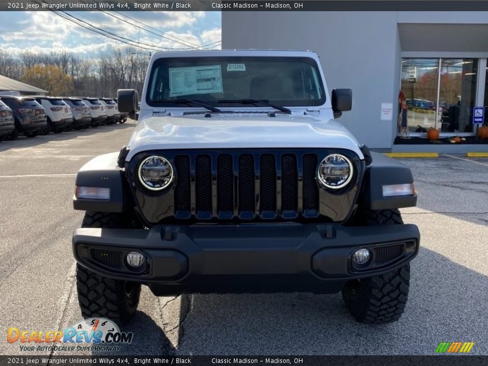 2021 Jeep Wrangler Unlimited Willys 4x4 Bright White / Black Photo #7