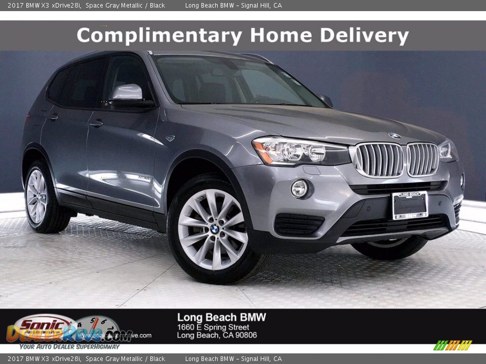 2017 BMW X3 xDrive28i Space Gray Metallic / Black Photo #1