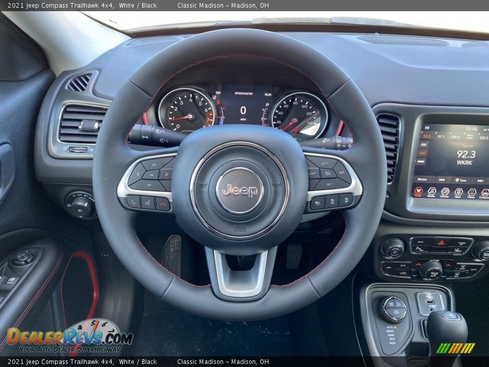 2021 Jeep Compass Trailhawk 4x4 White / Black Photo #5