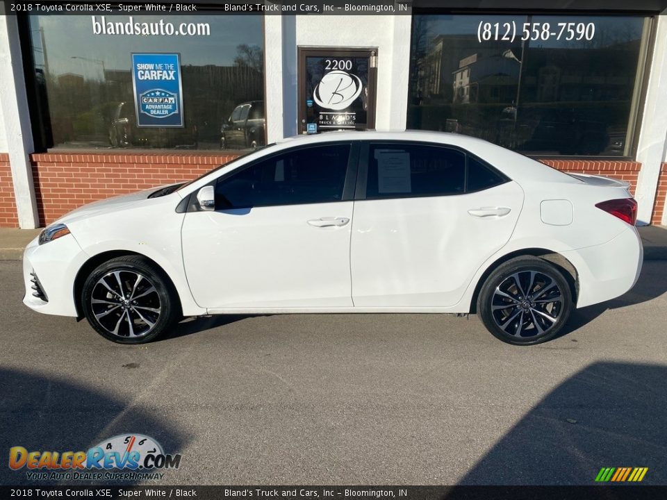 2018 Toyota Corolla XSE Super White / Black Photo #1