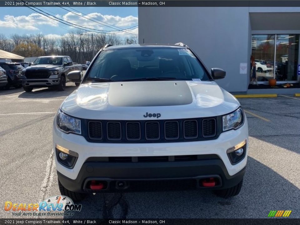 2021 Jeep Compass Trailhawk 4x4 White / Black Photo #7