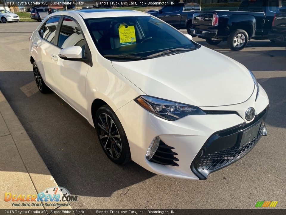 2018 Toyota Corolla XSE Super White / Black Photo #6