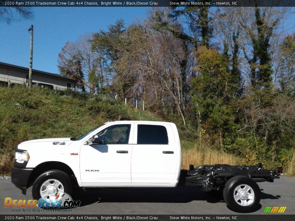 2020 Ram 2500 Tradesman Crew Cab 4x4 Chassis Bright White / Black/Diesel Gray Photo #1