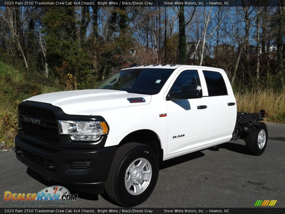 2020 Ram 2500 Tradesman Crew Cab 4x4 Chassis Bright White / Black/Diesel Gray Photo #2