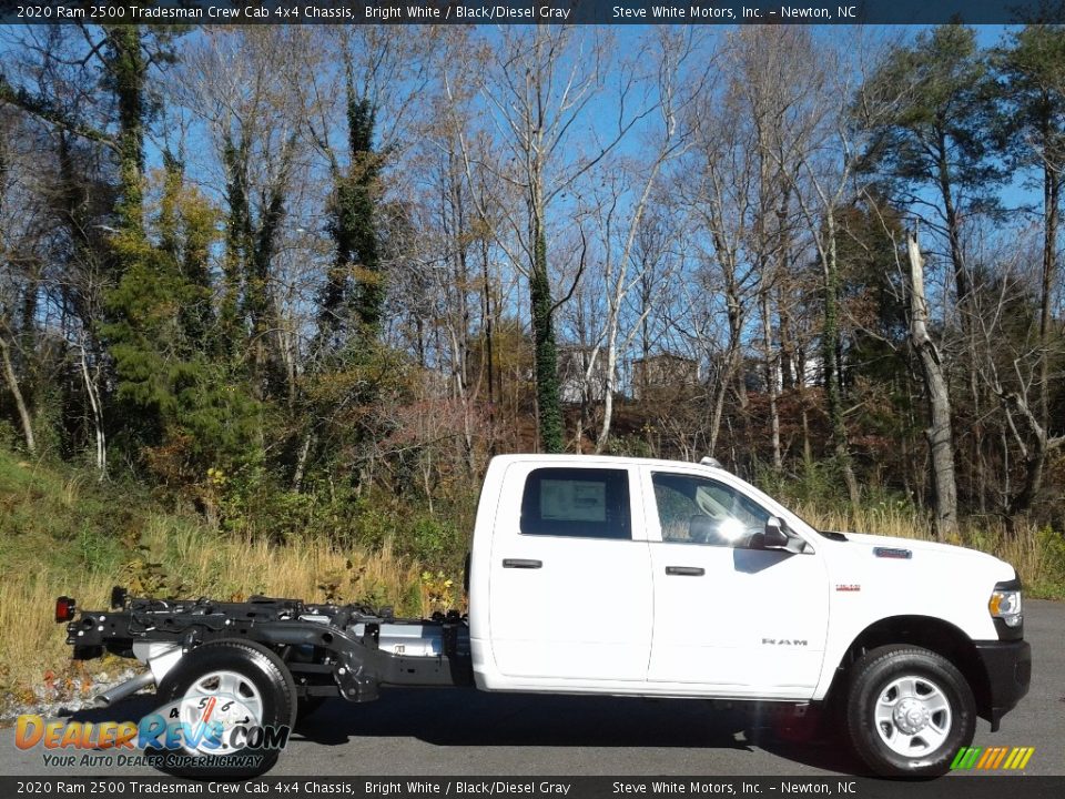 2020 Ram 2500 Tradesman Crew Cab 4x4 Chassis Bright White / Black/Diesel Gray Photo #5