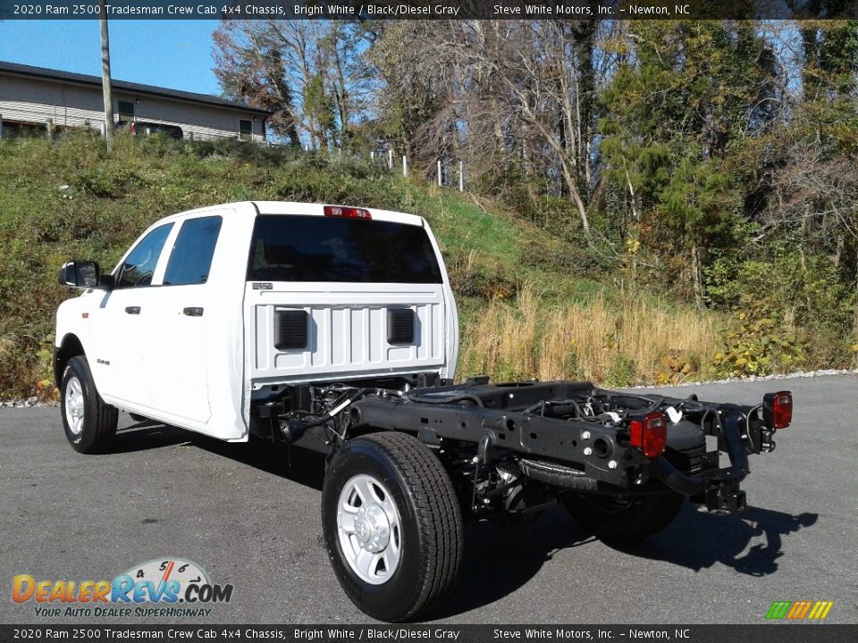 2020 Ram 2500 Tradesman Crew Cab 4x4 Chassis Bright White / Black/Diesel Gray Photo #8