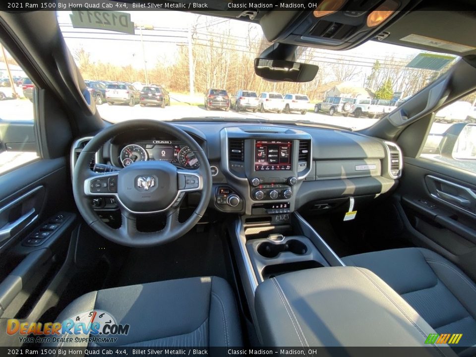 2021 Ram 1500 Big Horn Quad Cab 4x4 Billet Silver Metallic / Black Photo #4