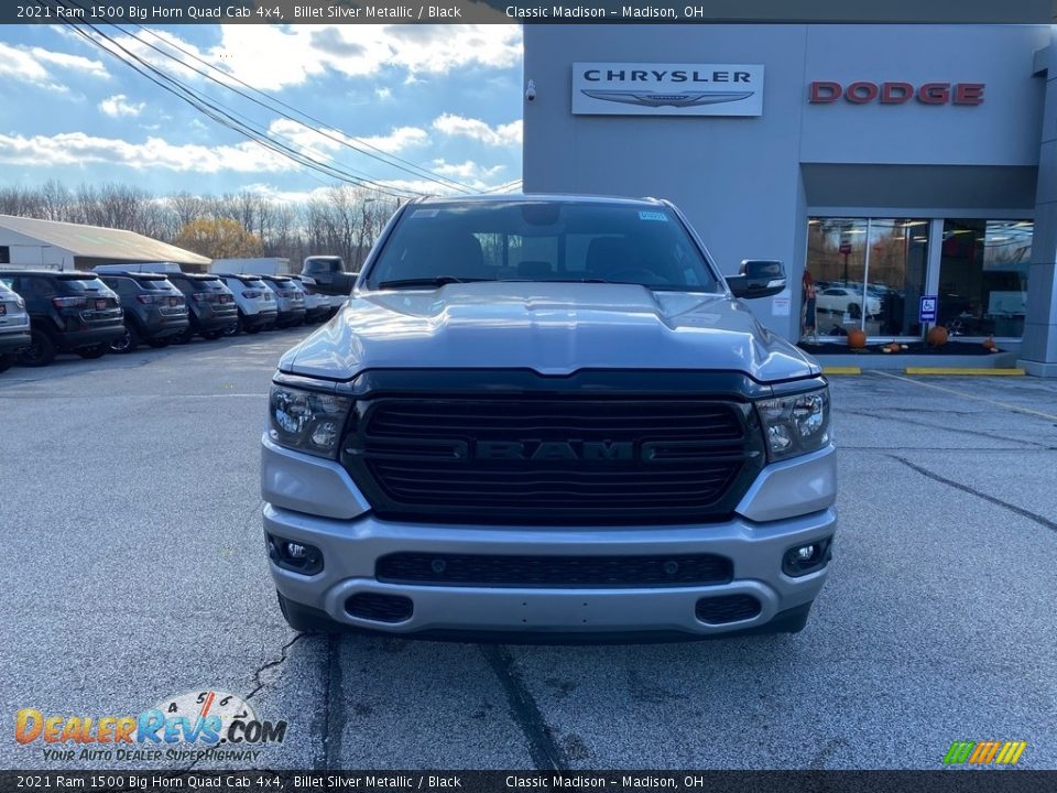 2021 Ram 1500 Big Horn Quad Cab 4x4 Billet Silver Metallic / Black Photo #7