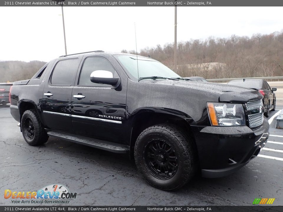 2011 Chevrolet Avalanche LTZ 4x4 Black / Dark Cashmere/Light Cashmere Photo #4