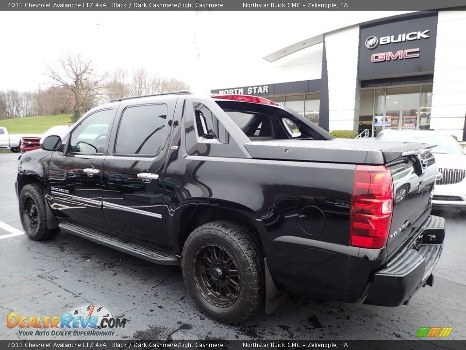 2011 Chevrolet Avalanche LTZ 4x4 Black / Dark Cashmere/Light Cashmere Photo #12