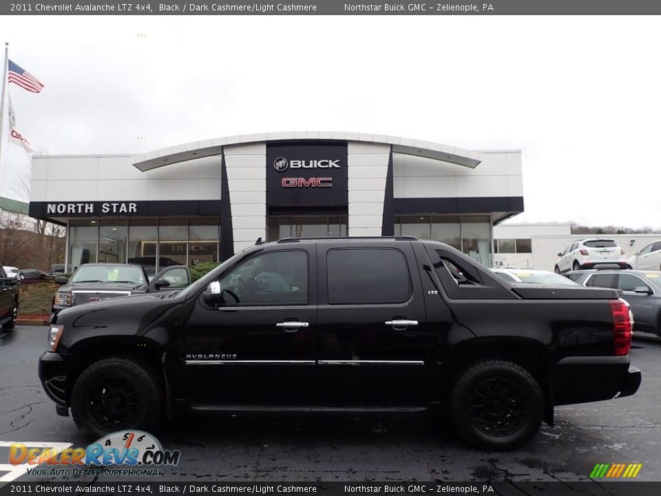 2011 Chevrolet Avalanche LTZ 4x4 Black / Dark Cashmere/Light Cashmere Photo #13