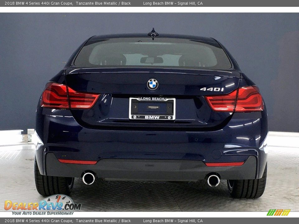 2018 BMW 4 Series 440i Gran Coupe Tanzanite Blue Metallic / Black Photo #3