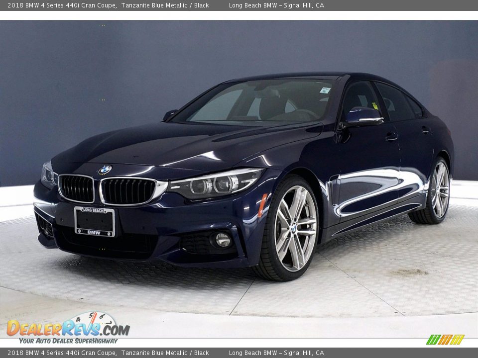 2018 BMW 4 Series 440i Gran Coupe Tanzanite Blue Metallic / Black Photo #12