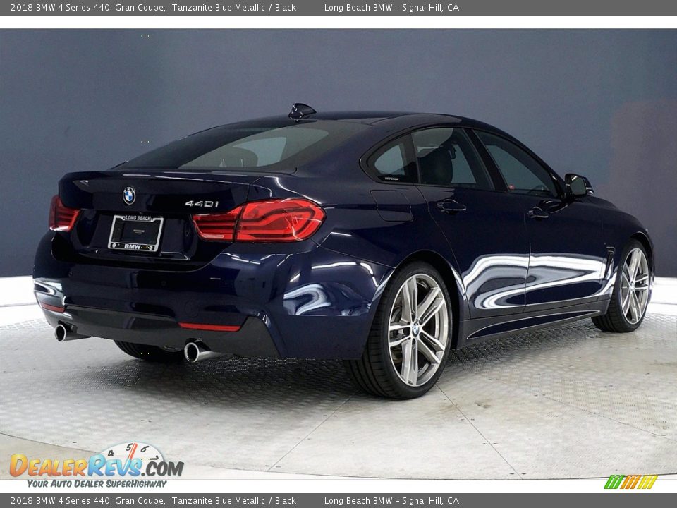 2018 BMW 4 Series 440i Gran Coupe Tanzanite Blue Metallic / Black Photo #13