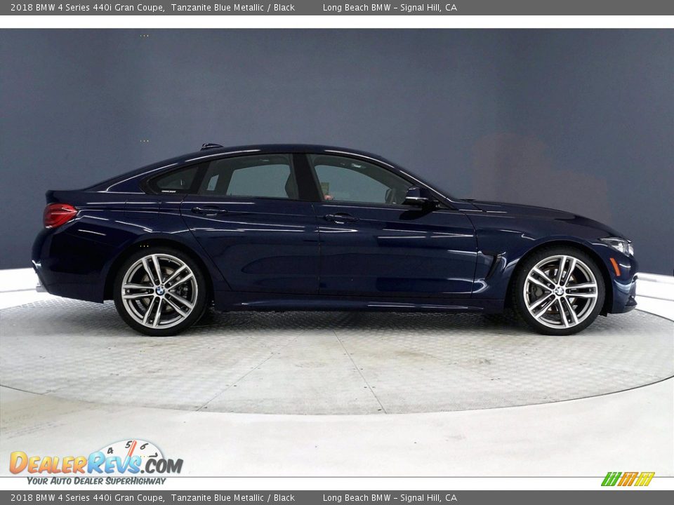 2018 BMW 4 Series 440i Gran Coupe Tanzanite Blue Metallic / Black Photo #14