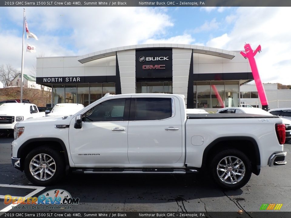 2019 GMC Sierra 1500 SLT Crew Cab 4WD Summit White / Jet Black Photo #12