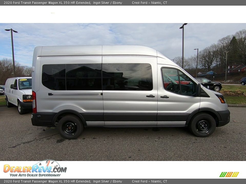 2020 Ford Transit Passenger Wagon XL 350 HR Extended Ingot Silver / Ebony Photo #8