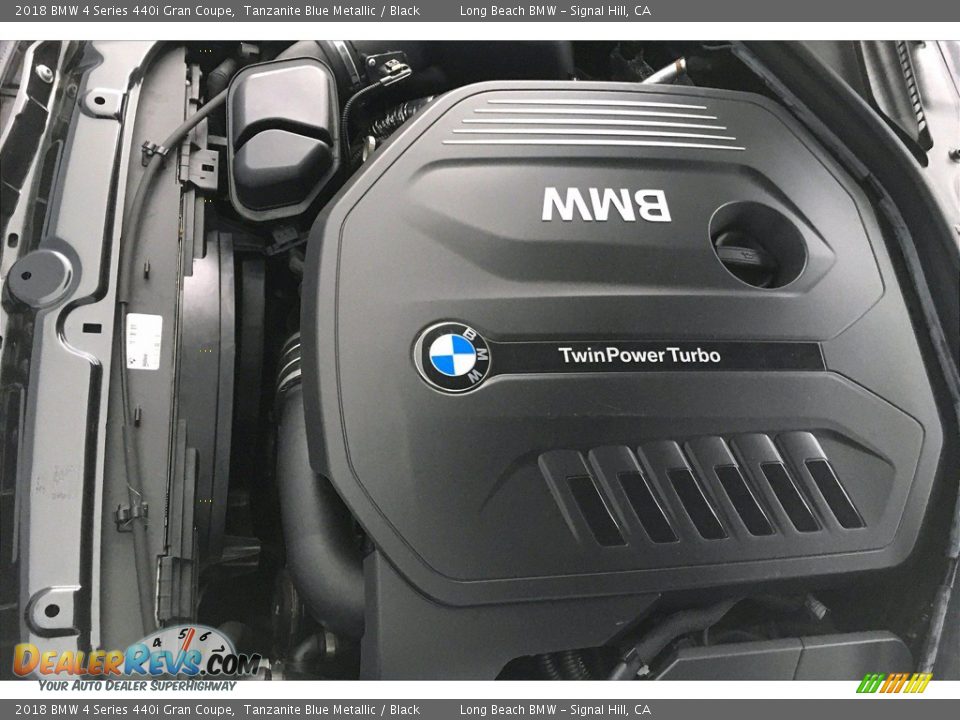 2018 BMW 4 Series 440i Gran Coupe Tanzanite Blue Metallic / Black Photo #35