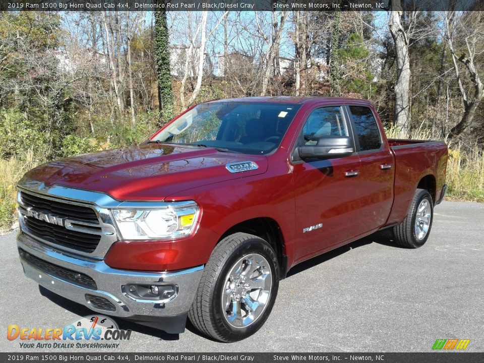 2019 Ram 1500 Big Horn Quad Cab 4x4 Delmonico Red Pearl / Black/Diesel Gray Photo #2