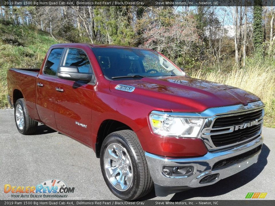 2019 Ram 1500 Big Horn Quad Cab 4x4 Delmonico Red Pearl / Black/Diesel Gray Photo #4