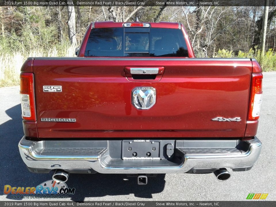 2019 Ram 1500 Big Horn Quad Cab 4x4 Delmonico Red Pearl / Black/Diesel Gray Photo #7