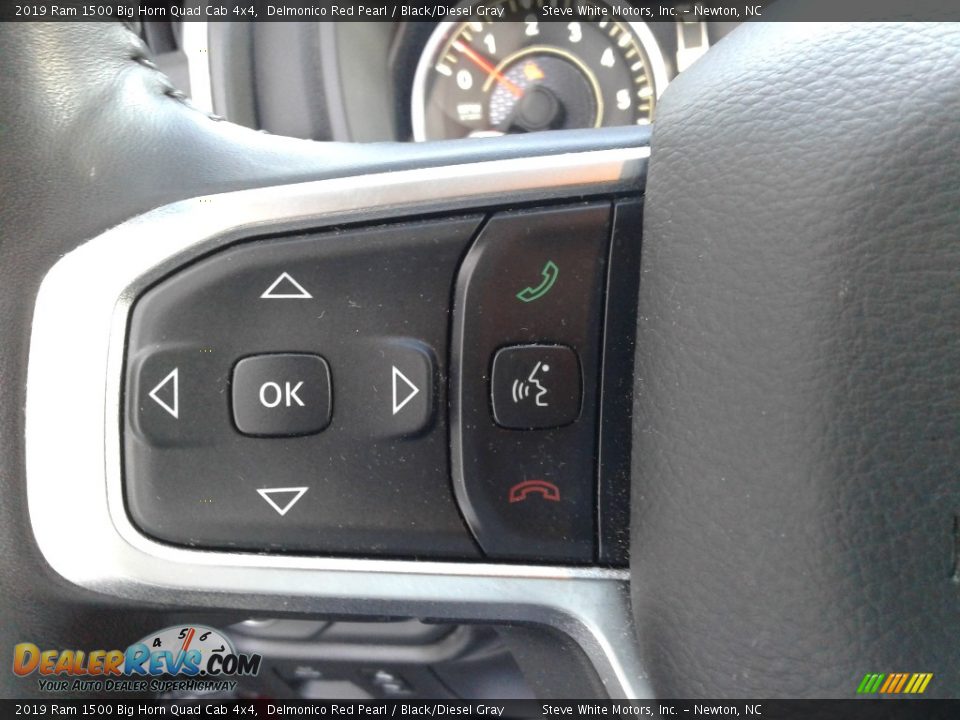 2019 Ram 1500 Big Horn Quad Cab 4x4 Delmonico Red Pearl / Black/Diesel Gray Photo #19