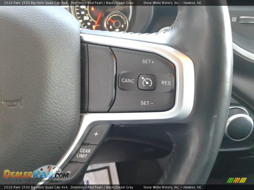 2019 Ram 1500 Big Horn Quad Cab 4x4 Delmonico Red Pearl / Black/Diesel Gray Photo #20