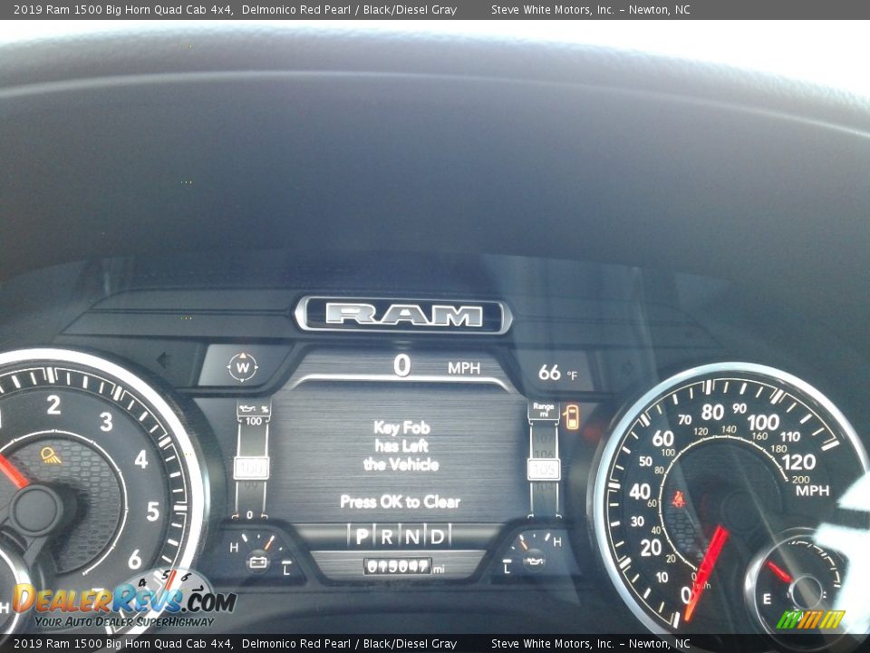 2019 Ram 1500 Big Horn Quad Cab 4x4 Delmonico Red Pearl / Black/Diesel Gray Photo #21