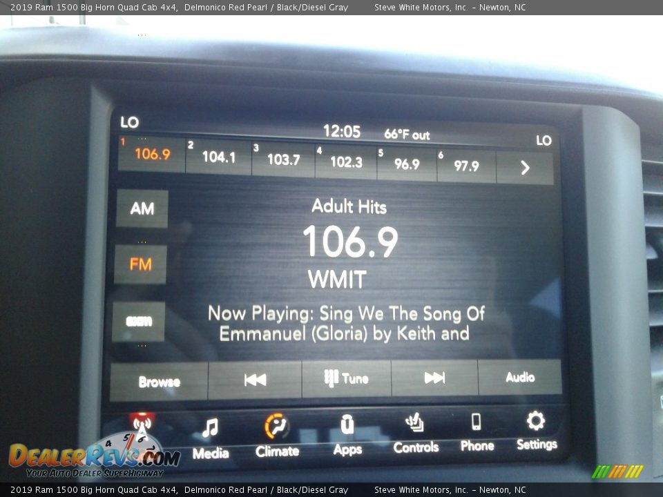 2019 Ram 1500 Big Horn Quad Cab 4x4 Delmonico Red Pearl / Black/Diesel Gray Photo #23